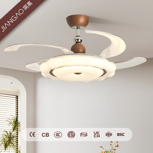 <span class=keywords><strong>Ventilateur</strong></span> <span class=keywords><strong>de</strong></span> <span class=keywords><strong>plafond</strong></span> rétractable en noyer avec éclairage, design à double fixation, <span class=keywords><strong>abat</strong></span>-<span class=keywords><strong>jour</strong></span> nuage, facile à nettoyer <span class=keywords><strong>pour</strong></span> gîtes, hôtels et espaces commerciaux - Product Image 1