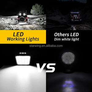 Piezas automotrices, foco <span class=keywords><strong>Led</strong></span> para coche, Luz antiniebla <span class=keywords><strong>de</strong></span> conducción <span class=keywords><strong>de</strong></span> 12V, 4 pulgadas, 48leds, 144W, luz <span class=keywords><strong>de</strong></span> trabajo <span class=keywords><strong>LED</strong></span> cuadrada para coche, luces para <span class=keywords><strong>autos</strong></span> - Product Image 3