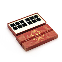 Boîte cadeau en chocolat, boîte cadeau créative pour rouge à lèvres, emballage pour confiseries et pâtisseries, boîte rectangulaire à couvercle supérieur et inférieur, boîte imprimée avec logo