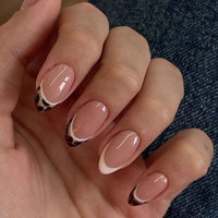 Faux ongles français Ims Leopard, portables, en forme d'amande, armure, mode européenne et américaine, transfrontalier, doux, fabriqués dans le Guangdong