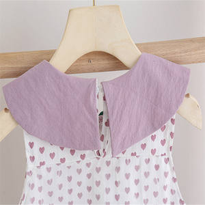 Vestido Tutú Morado de Doble Capa con Lazo y Cuello Alto de Puntos, Estilo Coreano, Importado de China - Product Image 4