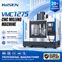 Centre d'usinage CNC VMC1275, fraiseuse verticale, changeur d'outils automatique, entraînement par vis à billes, lit en fonte rigide, machine-outil