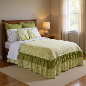 Set Copripiumino Orient Matrimoniale in Cotone Imbottito in Piuma, Stile Classico per Tutte le Stagioni, Biancheria da Letto - Product Image 2