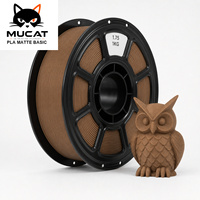 Untuk proyek burung, Brown PLA Matte Basic menggabungkan bahan PLA dengan hasil akhir yang lembut dengan bahan ornamen burung, Filamen Printer 3D.