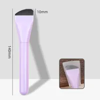 Kuas Makeup Kosmetik Bulu Nilon untuk Meratakan Foundation Cair, Kuas Spatula Pipih untuk Makeup