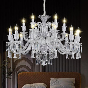 Pha lê trang trí đám cưới Đèn chùm với điều khiển chuyển đổi dẫn ánh sáng và điều chỉnh chiều cao - Product Image 5