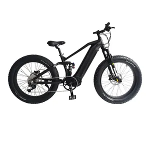 בריטניה מכירה חמה צמיגים שמנים 26 אינץ' אופניים חשמליים למבוגרים 1000W מנוע בינוני 10 הילוכים במהירות גבוהה 50 קמ""ש סוללת ליתיום אופניים חשמליים אופניים חשמליים
