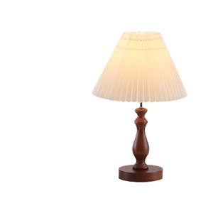 American Style Table Lamp Warm <b>Light</b> New Chinese Design Pleated Grass Skirt Decorative Switch Control Dimmable Night <b>Light</b> - Product Image 5
