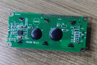 وحدة عرض LCD أحادية اللون بخطوط صغيرة 16*2 مع وحدة تحكم ST7066U وتقنية COB