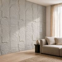 Panneau mural en pierre PU imitation champignon, grande dalle 1200x600x80mm, revêtement mural en pierre artificielle pour villa, chambre et extérieur