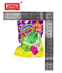 Bonbons en forme de pierre, de papier et de ciseaux, saveur de fruits assortis, bonbons pour les doigts, pour les fournitures de fête, emballage en boîte, dur, multicolores - Product Image 3