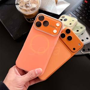 Чехол JOYPORODO S094 Deluxe с большим окном для камеры, силиконовый, магнитный, для iPhone 12 13 14 15 16 17 Pro Max, задняя крышка - Product Image 5