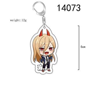 Lindo acrílico de doble cara Anime Denji <span class=keywords><strong>Makima</strong></span> colgante llavero - Product Image 3