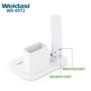 <span class=keywords><strong>Lampe</strong></span> de bureau <span class=keywords><strong>LED</strong></span> rechargeable pour la lecture, économe en énergie et protectrice des yeux, avec porte-crayons et port USB - Product Image 4