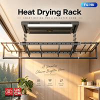 Séchoir à linge électrique intelligent de luxe, suspendu au plafond, avec télécommande automatique pour balcon