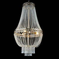Décoration de mariage, éclairage de plafond, lustres en cristal doré acrylique à LED, lampes suspendues, décorations de plafond pour événements et mariages