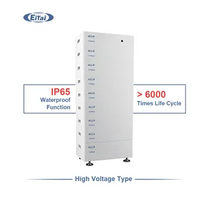 EITAI10年の寿命壁掛け式スタックソーラーバッテリーパック10Kwh100V200V360V高電圧エネルギー貯蔵バッテリー