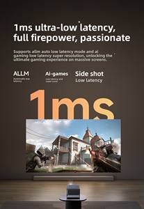 מקרן Dangbei X7 Ultra 3800 CVIA בהירות גבוהה 20000:1 ניגודיות Db Vision עבור סרטים אימרסיביים מקרן קולנוע ביתי 4K - Product Image 5