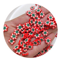 Thème d'hiver Flocon de neige Tranches d'argile en argile polymère Sprinkles Christmas DIY Crafts Slime Shaker Project Fillers