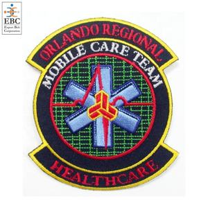 Vente en gros de patchs de pompier OEM en feutre 3D Tailles et design personnalisés pour les rangs des chemises Équipe de soins mobile - Product Image 2