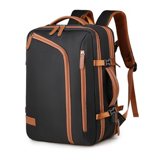 Cross-border Large Capacity Expandable USB Port Denim Breathable Polyester <b>Computer</b> <b>Bag</b> Casual Fashion All-Match - Product Image 5
