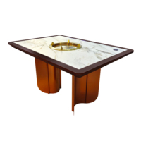 Nouvelle version 2023 Table à manger de Style époustouflant pour cuisinière infrarouge Table de cuisson à Induction