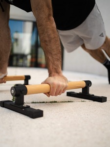 Parallettes Plegables de Madera Personalizadas para Ejercicios en Casa, Barra de <span class=keywords><strong>Calistenia</strong></span> Ajustable y Plegable - Product Image 6