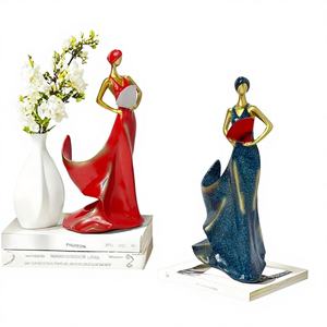 Porte-bouteilles de vin en résine époxy, décoration de bureau, décoration de la maison, artisanat, style européen simple et élégant pour femmes - Product Image 1