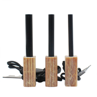 3/8 pouces d'épaisseur manche en pin naturel Kindle Fatwood Ferro Rod silex démarreur de feu avec gâche pour feu de camp extérieur
