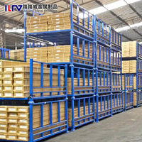 Étagère de stockage pliable en acier pour entrepôt, robuste et résistante