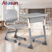 Meubles d'école au design moderne, ensemble bureau et chaise réglables en hauteur pour la maison, le bureau et la salle de classe