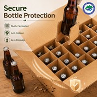 Boîtes d'expédition pour bouteilles de vin avec logo personnalisé, emballage en carton, boîte d'expédition en carton ondulé, emballage pour boîte de vin