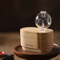 Konka — diffuseur d'huiles essentielles électrique, aromathérapie, avec verre en bois, Machine de pulvérisation de parfum d'air, nébuliseur