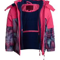 Blouson coupe-vent pour enfant, col montant, style streetwear, personnalisé avec logo imprimé intégral, vente en gros