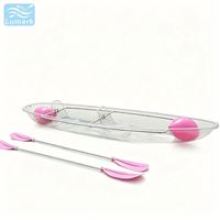 Sac flottant latéral pour siège de kayak à fond transparent, double siège avec kit complet pour le tourisme, nouveau design de Lumark, incassable, fabriqué en Chine