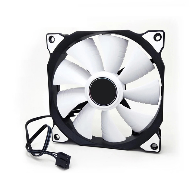 PWM 4 Pin 120mm Computer Case Fan Silent 12CM 12V DC CPU Cooling RGB Quiet PC Cooler Fan Case