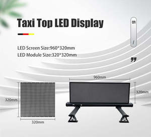 หน้าจอ LED โฆษณาติดหลังคารถยนต์กันน้ำ MOQ ต่ำ รุ่น P3.07 สำหรับรถแท็กซี่ พร้อมคุณสมบัติการเชื่อมต่อไร้สาย - Product Image 4