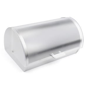 Kitchen Stainless Steel Bread Container Metal Bread Bin Box Storage Case Modern