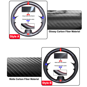 <span class=keywords><strong>Funda</strong></span> de <span class=keywords><strong>Volante</strong></span> Deportiva de Fibra de Carbono y Cuero de Microfibra de 3 Radios para <span class=keywords><strong>Toyota</strong></span> <span class=keywords><strong>Yaris</strong></span> Verso S Vitz Ractis 2010-2016 Subaru - Product Image 5