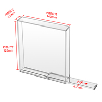 Boîtier de cartouche acrylique transparent pour GBA Game Boy Advance Display Storage Box Accessoires de jeu