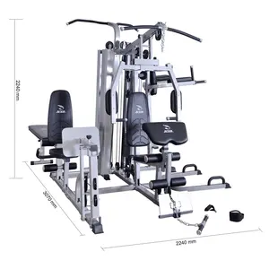 इनडोर फिटनेस उपकरण बहु समारोह 3 स्टेशन घर जिम शरीर निर्माण के लिए