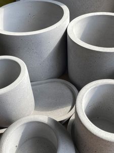 Architectural Heavy Duty Vietnam Concrete Planter Commercial Public Space Cement <b>Tree</b> <b>Pot</b> Urban Landscape Manufacturer - Product Image 2