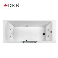 CKB OEM ODM S'allonger vers l'intérieur-porte pivotante Autoportante Trempage Blanc Salle de bain Acrylique Marcher dans la baignoire
