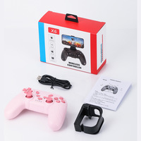 Nouvelle manette de jeu sans fil BT Private X6 à double vibration haptique pour PC/Android/iOS/