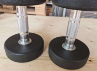 Juego de mancuernas redondas de TPU SK, pesas libres comerciales para entrenamiento de fuerza, equipo para gimnasios, estudios de fitness y uso doméstico.