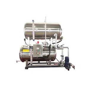 Double layer high-temperature high-pressure sterilization kettle for food sterilization equipment