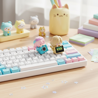 Fabricant personnalise les touches de clavier en PVC, claviers mécaniques avec revêtement en résine, touches mécaniques à axe croisé, décor