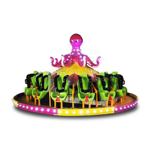 Suministro Directo de Fábrica China: Atracción de Parque de Diversiones Giratoria de Acero para Interiores y Exteriores, Manege Octopus Turntable Rides con Certificación CE - Product Image 1