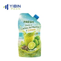 Pochettes souples personnalisées recyclables avec bec verseur pour liquides, 100 ml, pour boissons et jus, sachets à presser, pochettes verticales avec bec verseur
