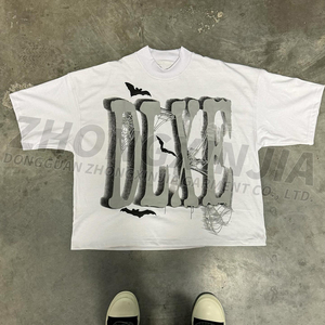 <span class=keywords><strong>เสื้อ</strong></span>ยืดผู้ชายทรง<span class=keywords><strong>โอเวอร์</strong></span>ไซส์ ดีไซน์วินเทจ ผ้าคอตตอนเนื้อหนัก ล้างทำสีแบบวินเทจ พร้อมลายพิมพ์หลายชั้นแบบไล่เฉดสี 3 มิติ - Product Image 2